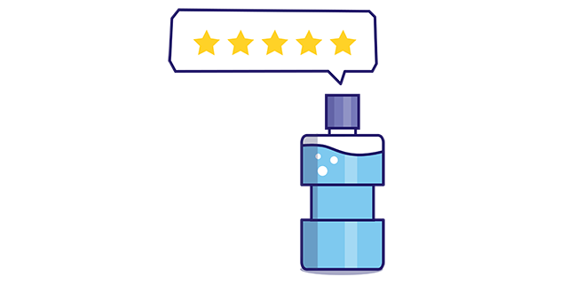 5 star rating and reviews for Listerine mouthwash